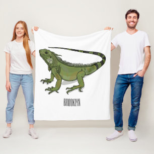 Manta Polar Ilustracion personalizado de Iguana