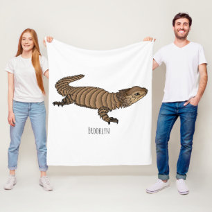 Manta Polar Ilustracion personalizado de lagarto de Armadillo