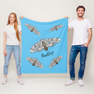 Manta Polar Ilustracion personalizado de mariposa leopardo gig