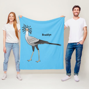 Manta Polar Ilustracion personalizado de pájaro de Secretario