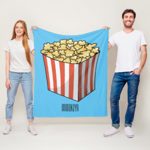 Manta Polar Ilustracion personalizado de palomitas