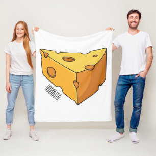 Manta Polar Ilustracion personalizado de queso