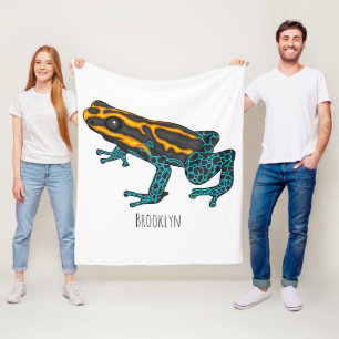 Manta Polar Ilustracion personalizado de rana darda venenosa