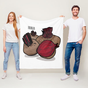 Manta Polar Ilustracion personalizado de remolacha