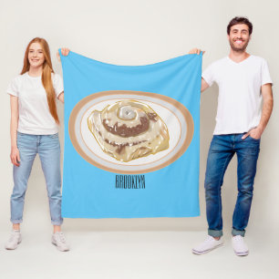 Manta Polar Ilustracion personalizado de rollo de canela