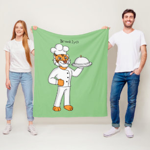 Manta Polar Ilustracion personalizado de tigre gracioso