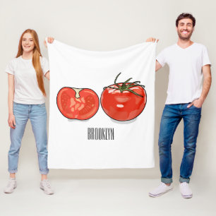 Manta Polar Ilustracion personalizado de tomate