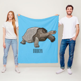 Manta Polar Ilustracion personalizado de tortugas de Galápagos