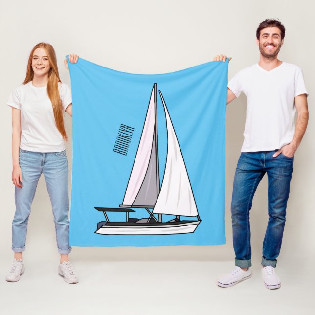 Manta Polar Ilustracion personalizado de velero (In situ)