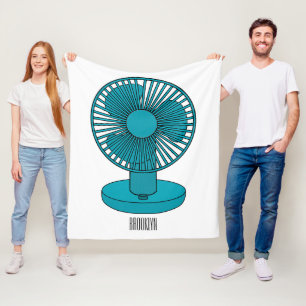 Manta Polar Ilustracion personalizado de ventilador