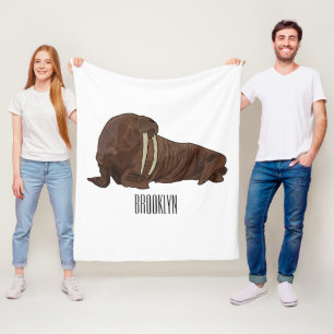 Manta Polar Ilustracion personalizado de Walrus
