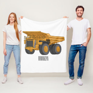Manta Polar Ilustracion personalizado del camión de altura