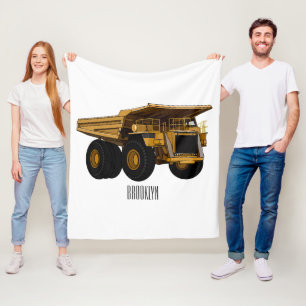 Manta Polar Ilustracion personalizado del camión de altura