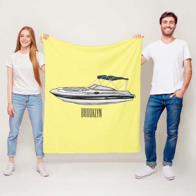 Manta Polar Ilustracion personalizado en motocicleta (In situ)