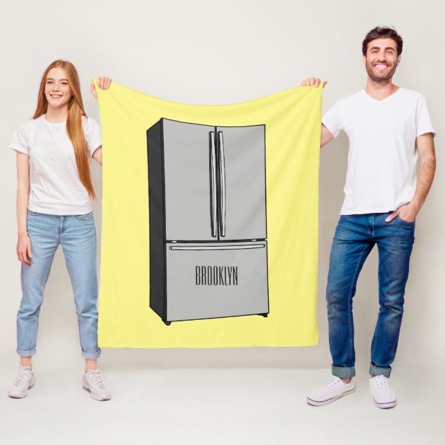 Manta Polar Ilustracion personalizado frigorífico de puerta fr (In situ)