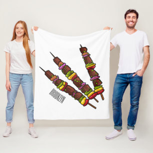 Manta Polar Ilustracion personalizado kebab o kabob
