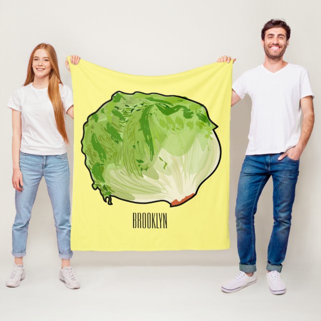 Manta Polar Ilustracion personalizado Lettuce (In situ)