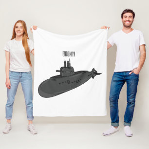 Manta Polar Ilustracion personalizado submarino
