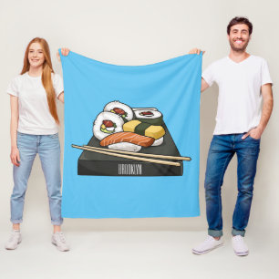 Manta Polar Ilustracion personalizado Sushi