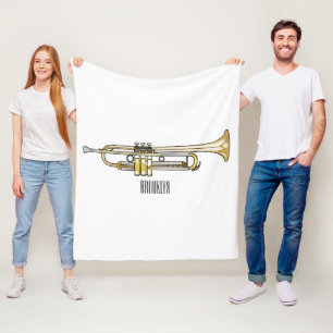 Manta Polar Ilustracion personalizado Trumpet