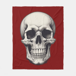 Manta Polar Ilustracion Skull