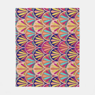 Manta Polar Ilustracion textil tradicional indio