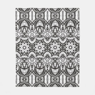 Manta Polar Ilustracion tribal inspirado del estilo