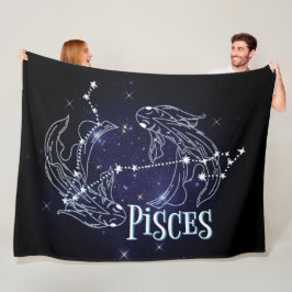 Manta Polar Im A Pisces Zodiac. Rótulo Pisces Zodiac De Moda