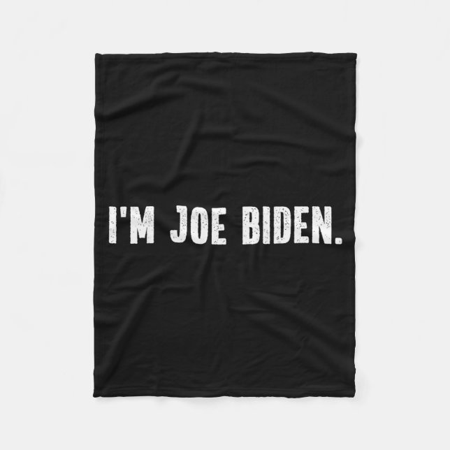 Manta Polar I'm Joe Biden Funny Instant Lazy Halloween Costume (Anverso)