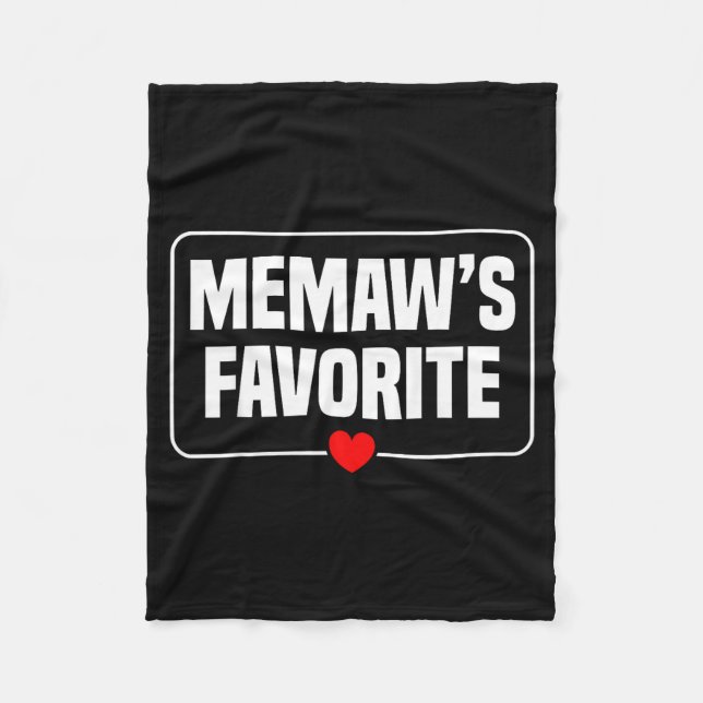 Manta Polar I'm Memaw's Favorite Granhild Grandson Granddaught (Anverso)