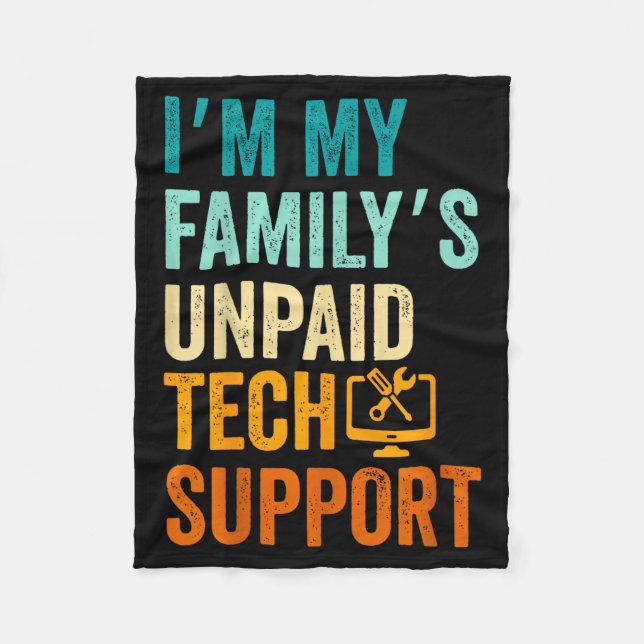 Manta Polar Im My Family’s Unpaid Tech Suprt It Engineer Compu (Anverso)