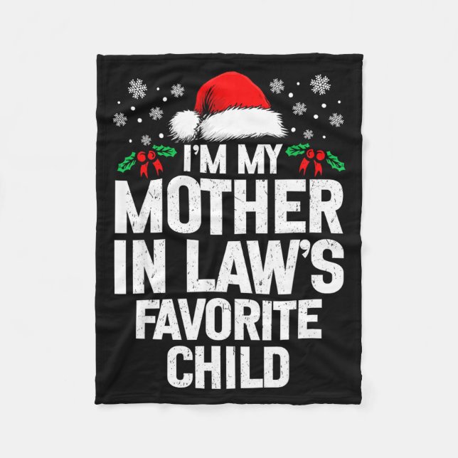 Manta Polar I'm My Mother In Law's Favorite Child Funny Christ (Anverso)
