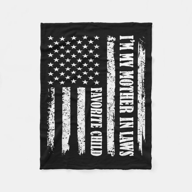 Manta Polar I'm My Mother In Law's Favorite Child Sarcastic Co (Anverso)