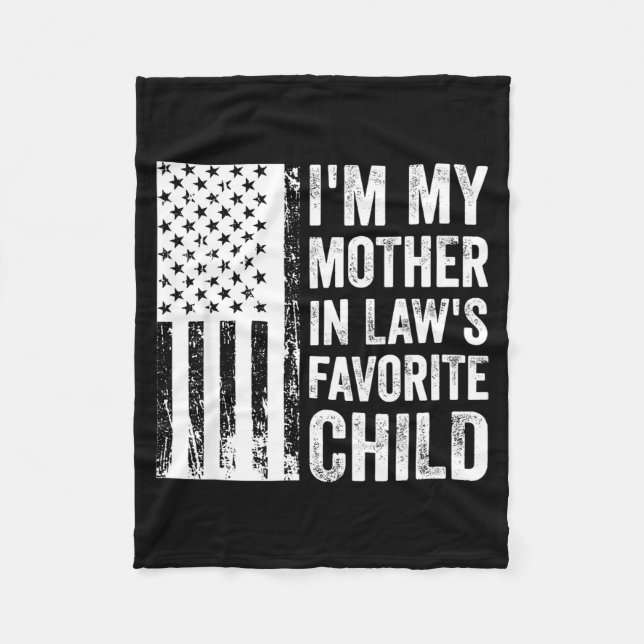 Manta Polar I'm My Mother In Law's Favorite Child Sarcastic Co (Anverso)