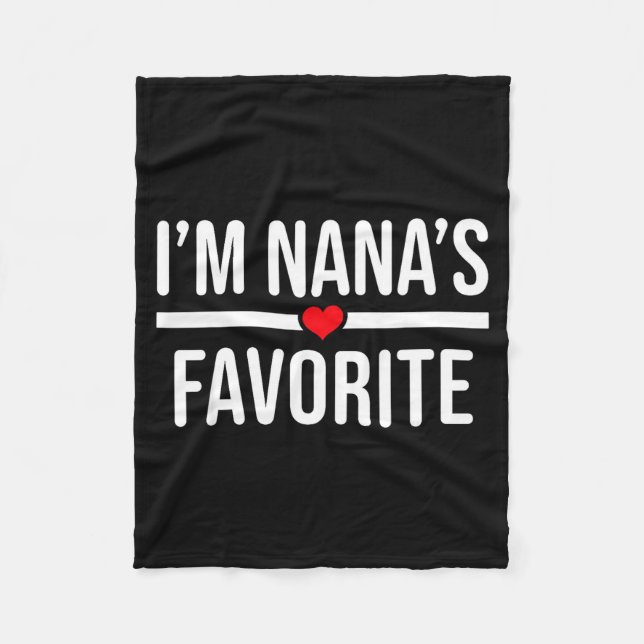 Manta Polar I'm Nana's Favorite  (Anverso)