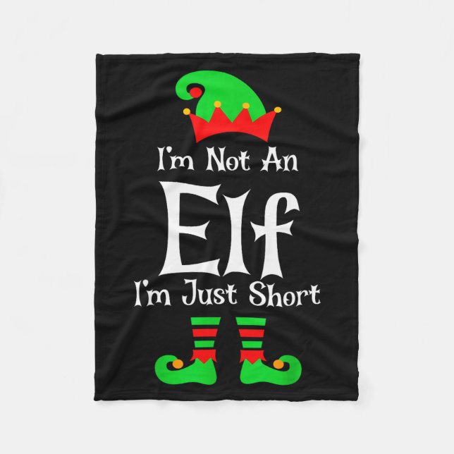 Manta Polar I'm Not An Elf Im Just Short Funny Christmas Match (Anverso)