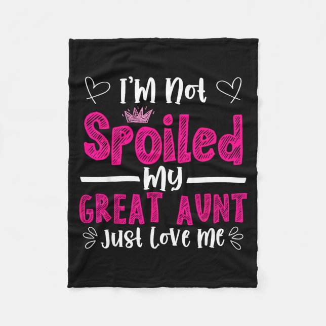 Manta Polar I'm Not Siled My Great Aunt Just Loves Me Great Ni (Anverso)