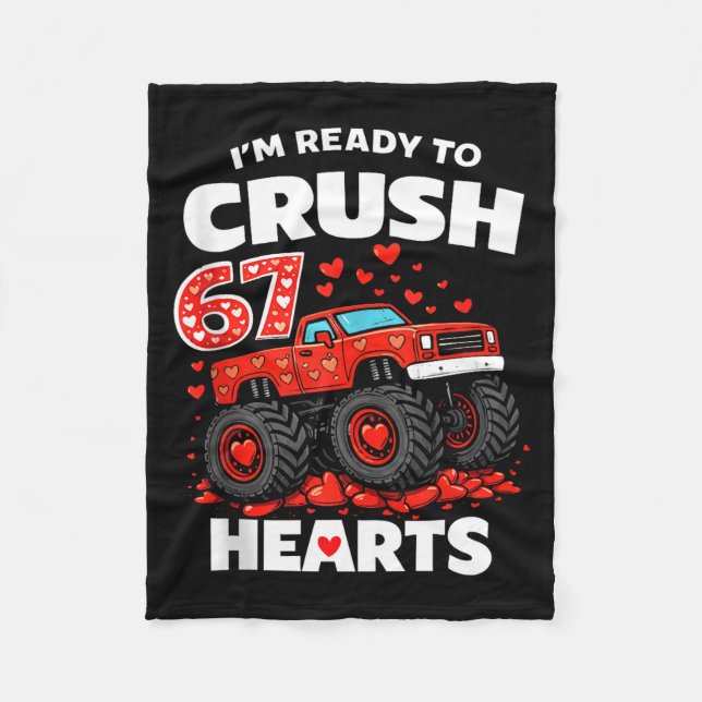 Manta Polar I'm Ready To Crush 67 Hearts Truck Valentines Day  (Anverso)