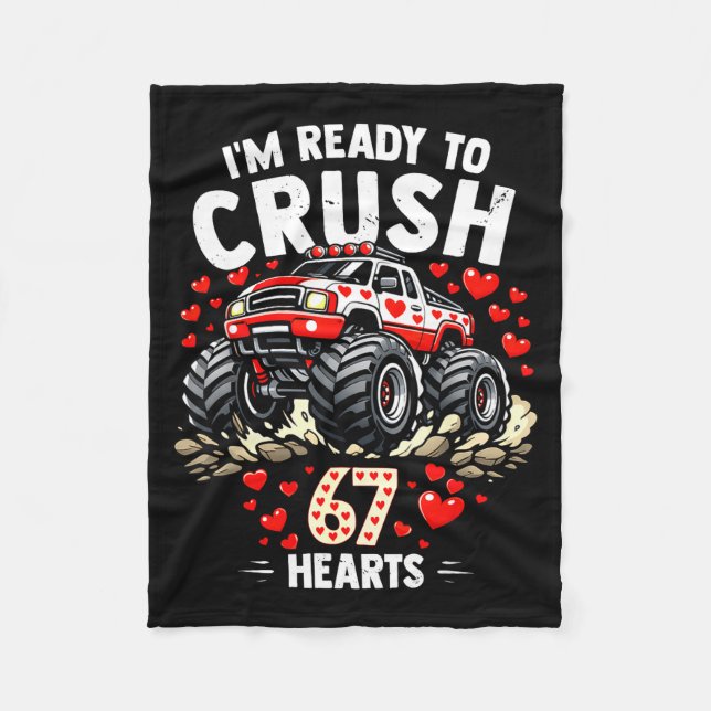 Manta Polar I'm Ready To Crush 67 Hearts Truck Valentines Day  (Anverso)