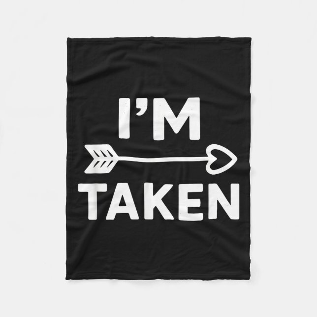 Manta Polar Im Taken Relationship Love Couple Valentines  (Anverso)