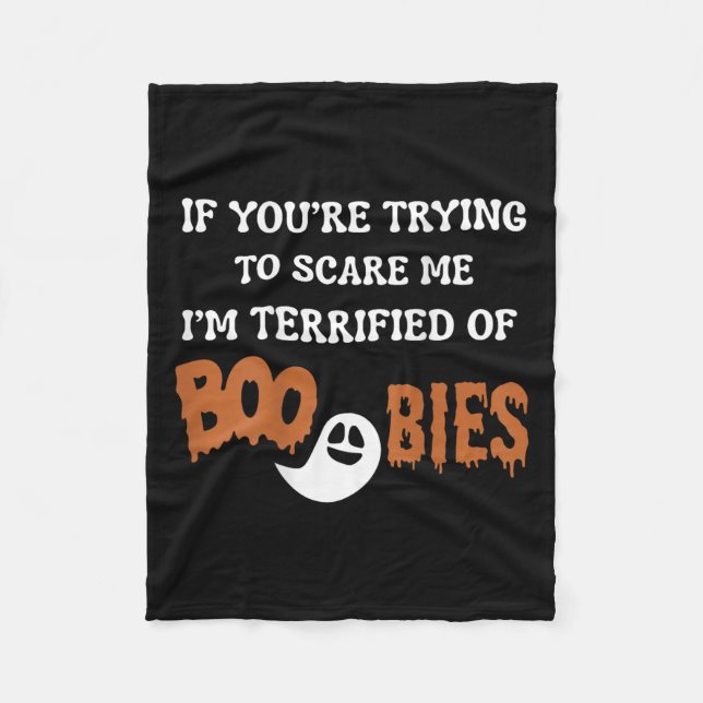 Manta Polar I'm Terrified Of Ies, Halloween Funny I'm Ed  (Anverso)