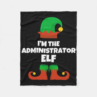 Manta Polar I'm The Administrator Elf Family Pajama Christmas 