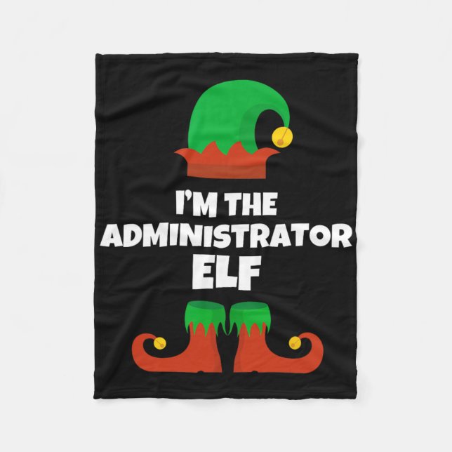 Manta Polar I'm The Administrator Elf Family Pajama Christmas  (Anverso)