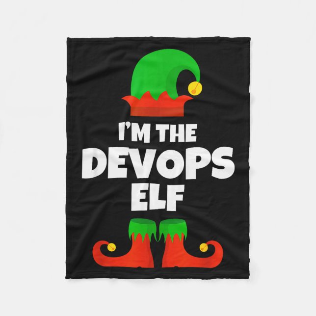 Manta Polar I'm The Devops Elf Family Pajama Christmas Enginee (Anverso)