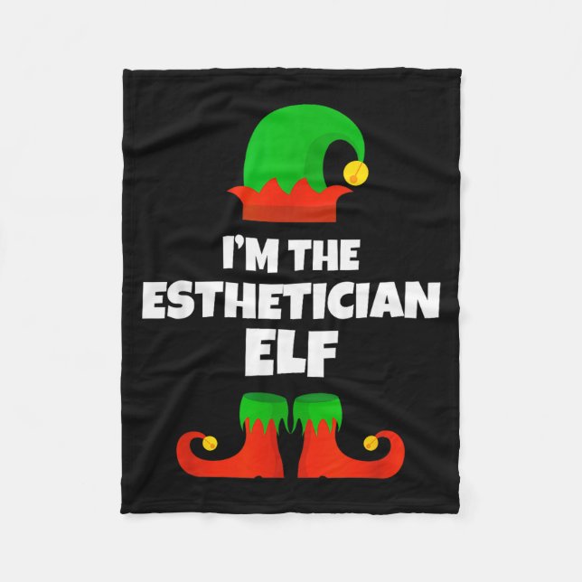 Manta Polar I'm The Esthetician Elf Family Pajama Christmas Be (Anverso)