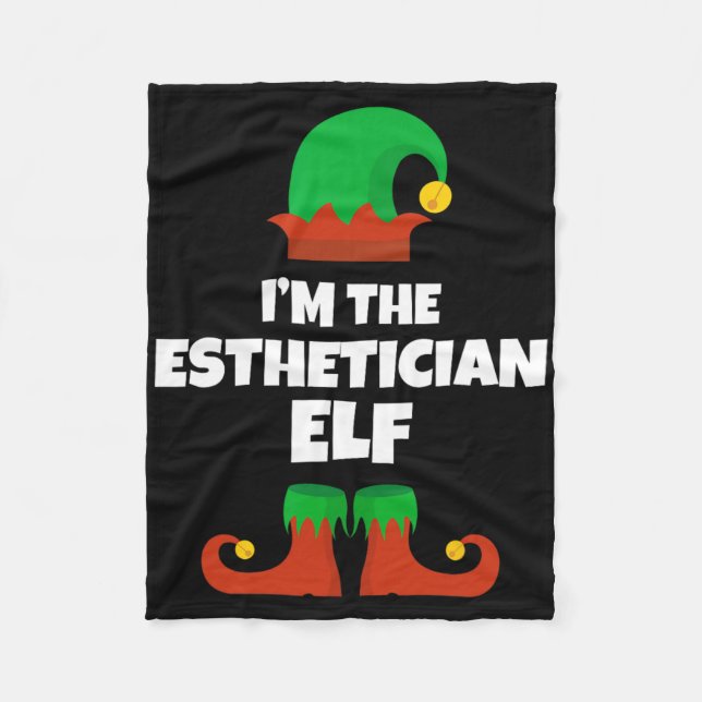Manta Polar I'm The Esthetician Elf Family Pajama Christmas Be (Anverso)
