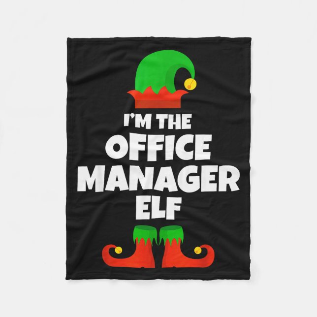 Manta Polar I'm The Office Manager Elf Family Pajama Christmas (Anverso)