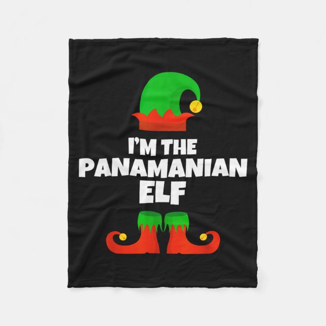 Manta Polar I'm The Panamanian Elf Family Pajama Christmas Fun (Anverso)
