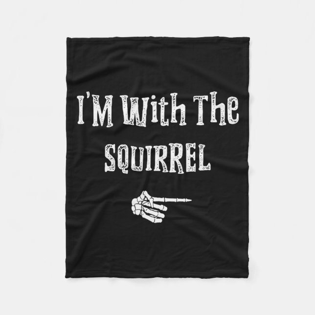 Manta Polar I'm With Squirrel Halloween Costume Funny Couples  (Anverso)