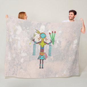 Manta Polar Imagen de Hombre de Lluvia Navajo